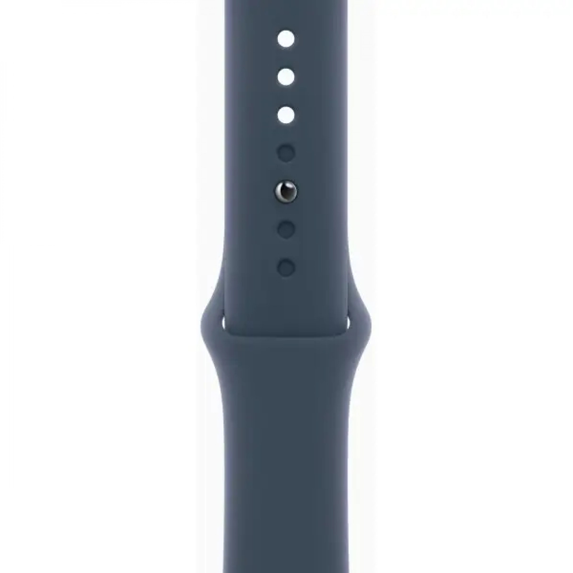 Apple Watch Series 9 GPS 41mm Silver Aluminum Case w. Storm Blue Sport Band - M/L (MR913)